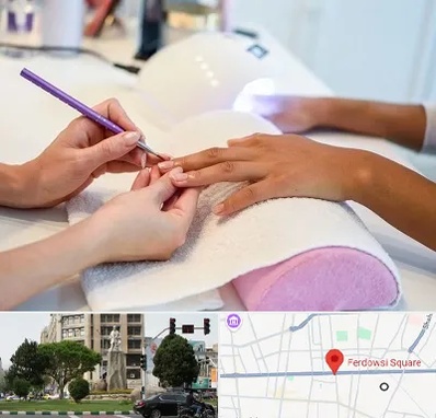 ناخن کار در میدان فردوسی تهران