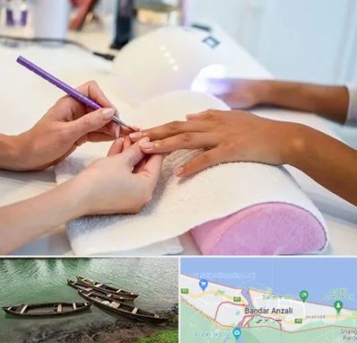 ناخن کار در بندر انزلی