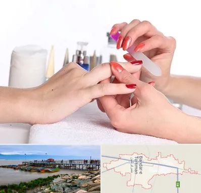 کاور ناخن در بندر ترکمن