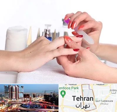 کاور ناخن در صادقیه 