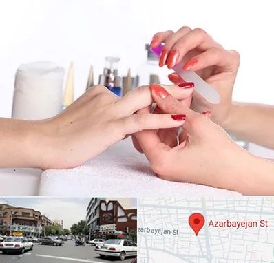 کاور ناخن در خیابان آذربایجان