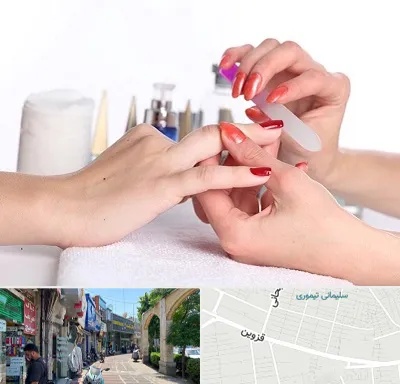 کاور ناخن در خیابان قزوین