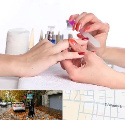 کاور ناخن در خیابان فلسطین