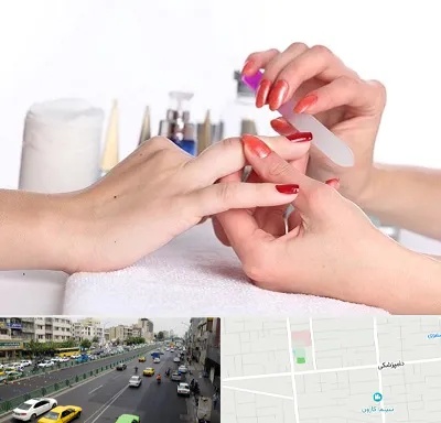 کاور ناخن در خیابان دامپزشکی