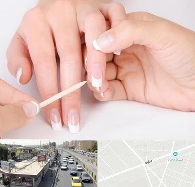 مانیکور در خیابان دماوند