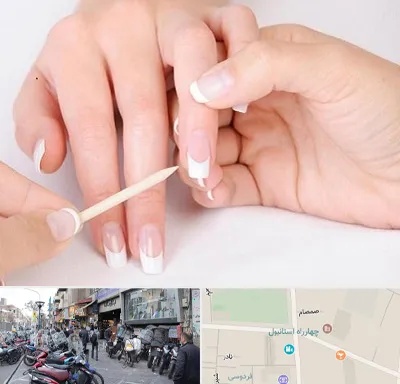 مانیکور در چهارراه استانبول