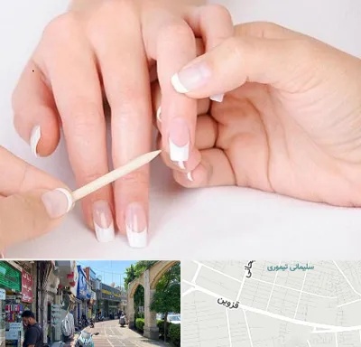 مانیکور در خیابان قزوین