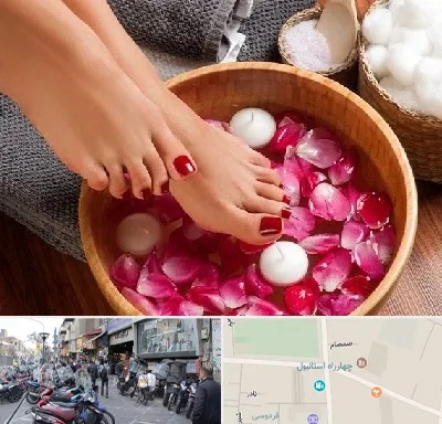 پدیکور در چهارراه استانبول