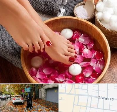 پدیکور در خیابان فلسطین