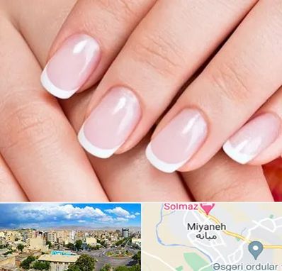 لمینت ناخن در میانه