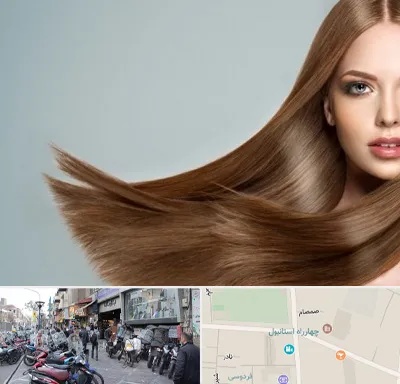 کراتین مو در چهارراه استانبول
