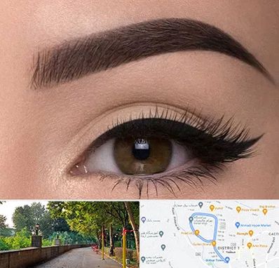 تاتو ابرو در فلکه گاز رشت