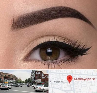 تاتو ابرو در خیابان آذربایجان