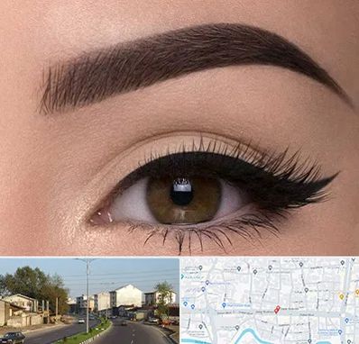 تاتو ابرو در ضیابری رشت