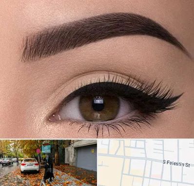 تاتو ابرو در خیابان فلسطین