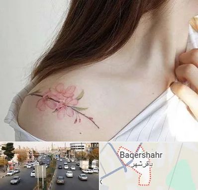 تاتو کار خانم در باقرشهر