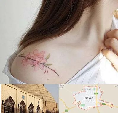 تاتو کار خانم در ساوه