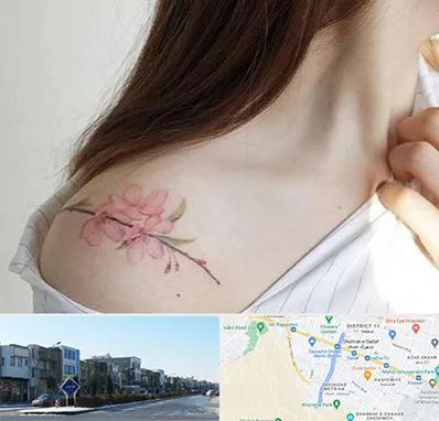 تاتو کار خانم در شریعتی مشهد