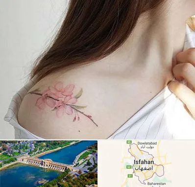 تاتو کار خانم در اصفهان