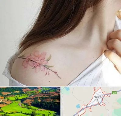 تاتو کار خانم در نکا