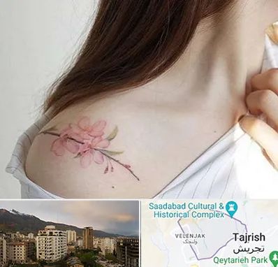 تاتو کار خانم در زعفرانیه 