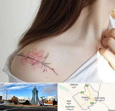 تاتو کار خانم در تایباد