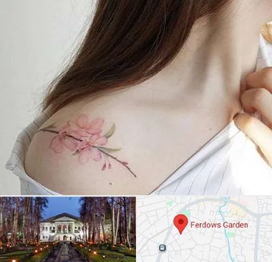 تاتو کار خانم در باغ فردوس