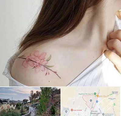 تاتو کار خانم در باغستان کرج