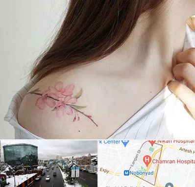 تاتو کار خانم در اقدسیه 