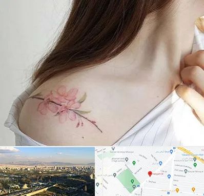 تاتو کار خانم در هنگام