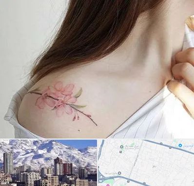 تاتو کار خانم در ازگل