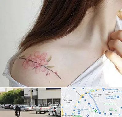 تاتو کار خانم در قدوسی شرقی شیراز