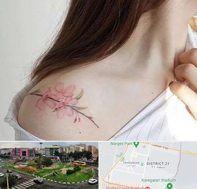 تاتو کار خانم در تهرانسر 