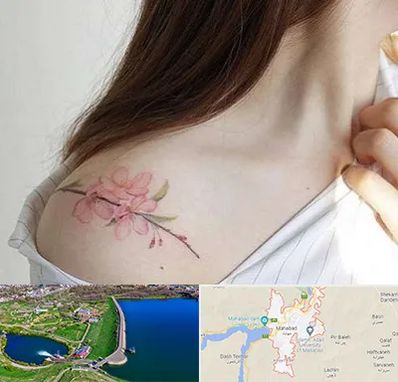 تاتو کار خانم در مهاباد