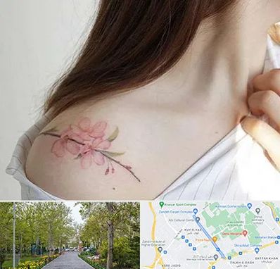 تاتو کار خانم در قدوسی غربی شیراز