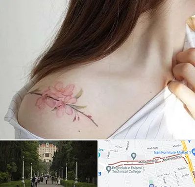 تاتو کار خانم در بلوار معلم رشت 