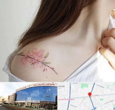 تاتو کار خانم در نصف راه تبریز