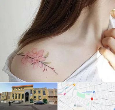 تاتو کار خانم در زنبیل آباد قم