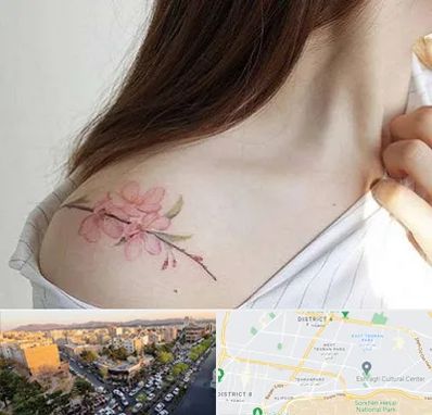 تاتو کار خانم در تهرانپارس 