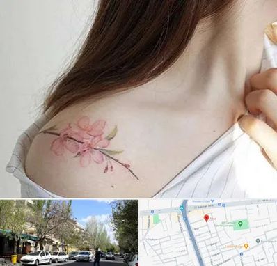 تاتو کار خانم در کوی فیروز تبریز