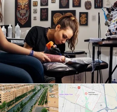 تاتو کار خانم در فاز سه اندیشه