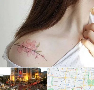 تاتو کار خانم در جنت آباد تهران 