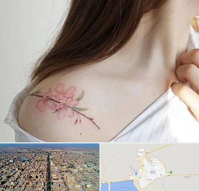 تاتو کار خانم در بندر ماهشهر