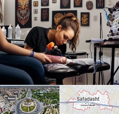 تاتو کار خانم در صفادشت