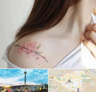 تاتو کار خانم در تهران