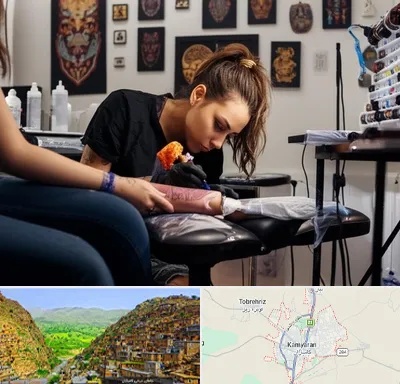 تاتو کار خانم در کامیاران