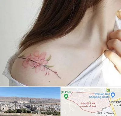 تاتو کار خانم در شهرک گلستان شیراز