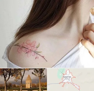 تاتو کار خانم در تویسرکان