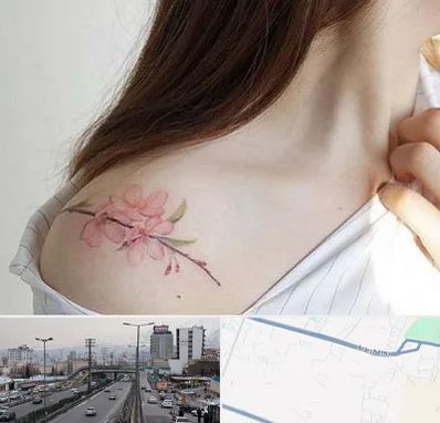 تاتو کار خانم در بلوار ارتش