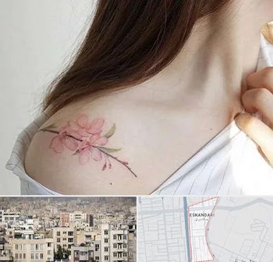 تاتو کار خانم در اسکندری